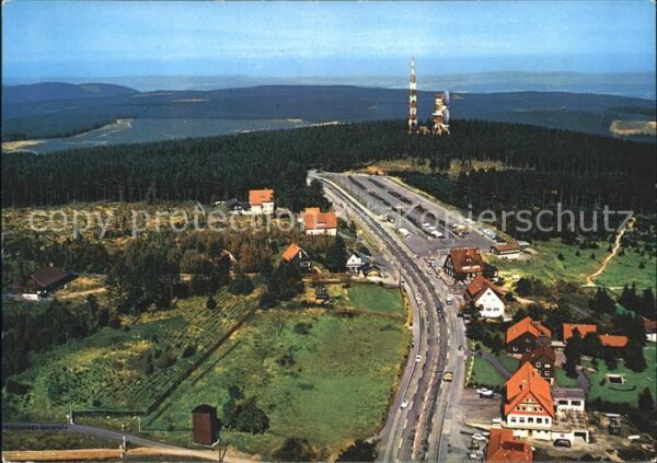 Torfhaus Harz Fliegeraufnahme mit Sendetürmen