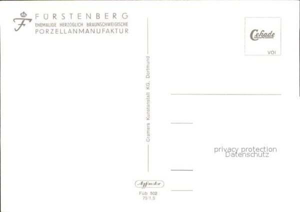 Fuerstenberg Weser Porzellanmanufaktur – Bild 2