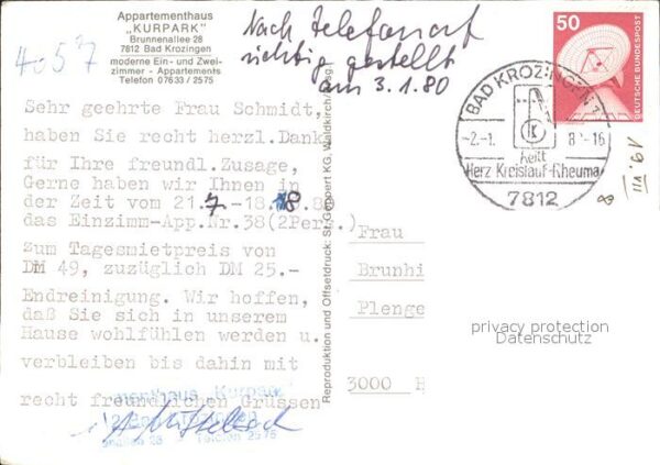 Bad Krozingen Appartementhaus Kurpark – Bild 2
