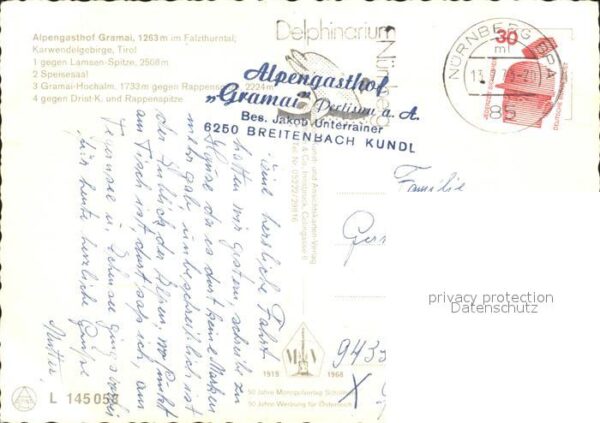 Karwendel Alpengasthof Gramai Falzthurntal – Bild 2