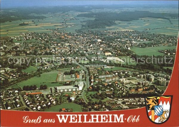 Weilheim Oberbayern Fliegeraufnahme