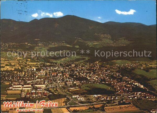 Muellheim Baden Fliegeraufnahme