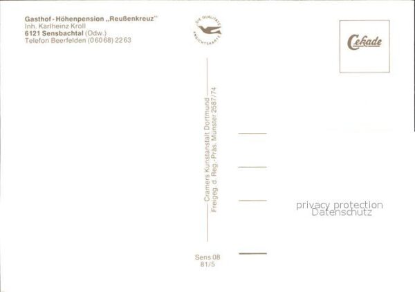 Sensbachtal Gasthaus Pension Reußenkreuz Fliegerauf – Bild 2