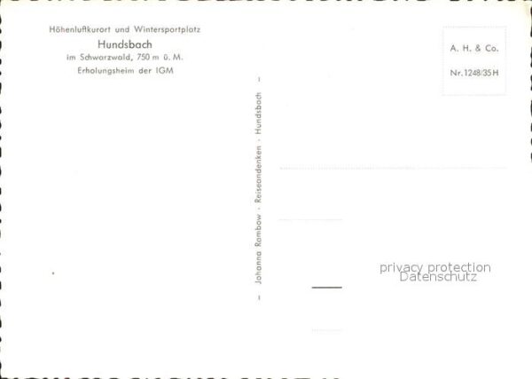 Hundsbach Forbach Erholungsheim der IGM – Bild 2