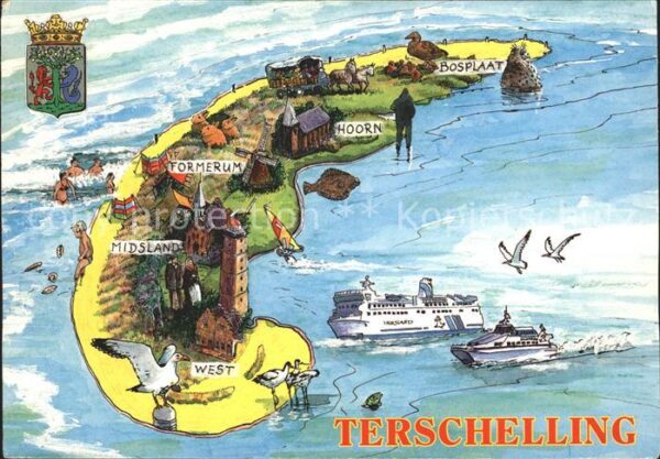 Terschelling Karte Insel