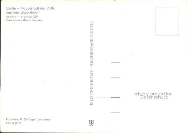 Berlin Interhotel Stadt Berlin – Bild 2