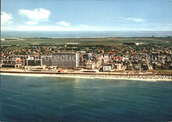 Westerland Sylt Fliegeraufnahme Strand Promenade