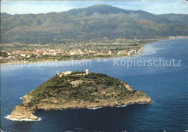 Isola Gallinara Fliegeraufnahme