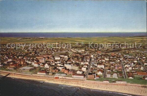 Westerland Sylt Fliegeraufnahme mit Strand