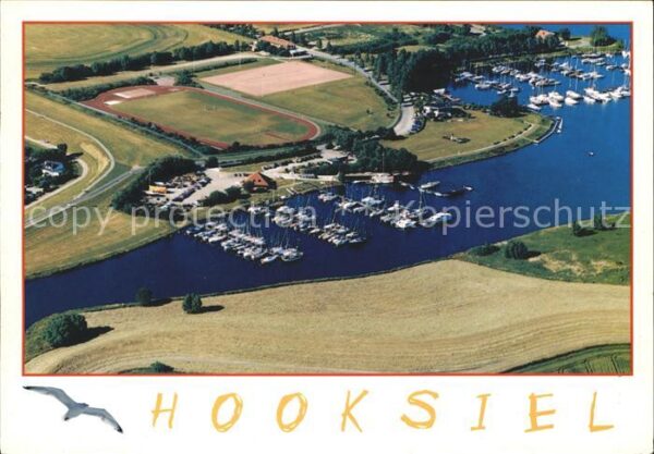 Hooksiel Nordseebad Fliegeraufnahme Hafen