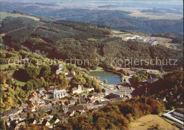 Blankenheim Eifel Fliegeraufnahme Quellort der Ahr