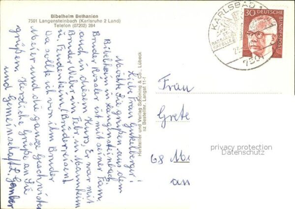 Langensteinbach Karlsbad Bibelheim Bethanien – Bild 2