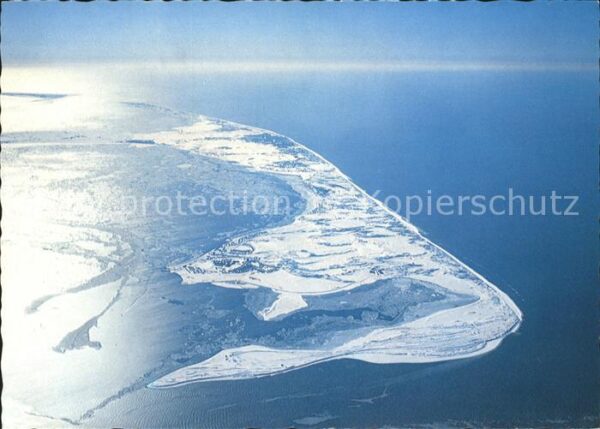 Sylt Fliegeraufnahme Insel im Winter