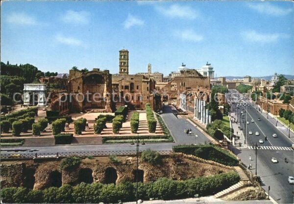 Roma Rom Fliegeraufnahme Via dei Fori Imperiati