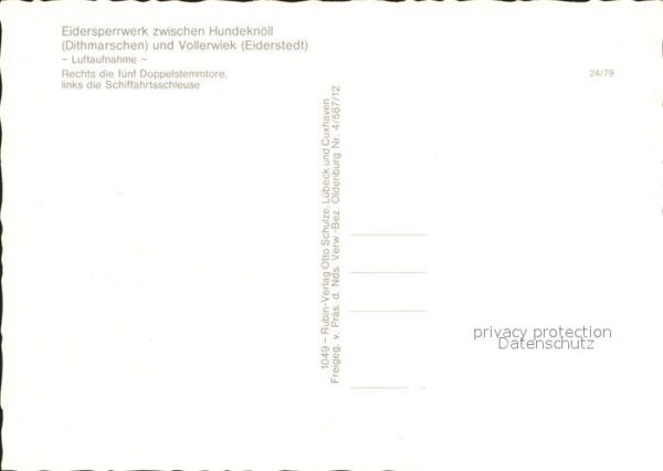Vollerwiek Eidersperrwerk Fliegeraufnahme Hundekno – Bild 2