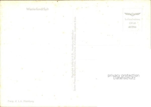 Westerland Sylt Fliegeraufnahme mit Strand – Bild 2
