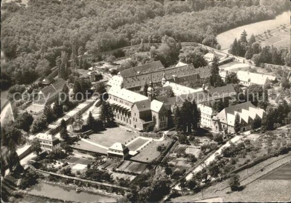 Eberbach Baden Fliegeraufnahme ehem. Zisterzienser Abt