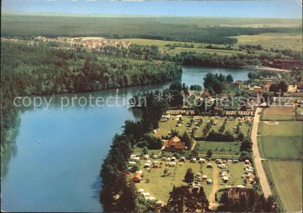 Bodenwoehr Fliegeraufnahme Camping Hammersee Natur