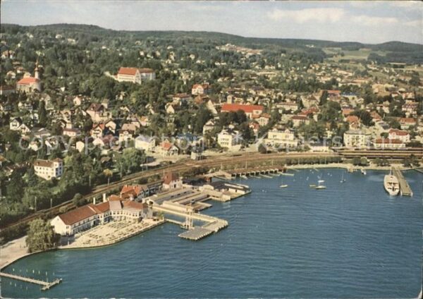 Starnberg Fliegeraufnahme Bootssteg
