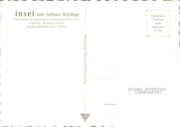 Heilbronn Neckar Inselhotel Heilbronn Willy Mayer – Bild 2