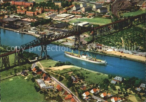 Rendsburg Fliegeraufnahme Hochbrücke über Nord-Os