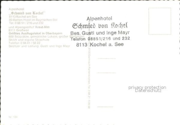 Kochel See Alpenhotell Schmied von Kochel – Bild 2