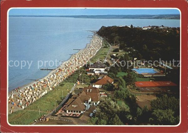 Hohwacht Ostsee Fliegeraufnahme mit Strand