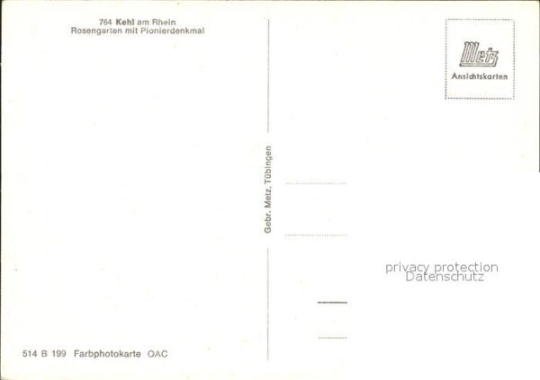 Kehl Rhein Rosengarten mit Pionierdenkmal – Bild 2