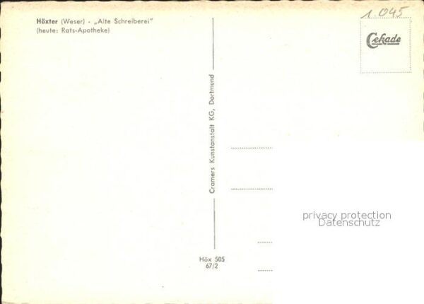 Hoexter Weser Alte Schreiberei Fachwerkhaus Ratsapoth – Bild 2