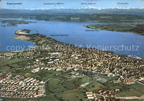 Radolfzell Bodensee Fliegeraufnahme