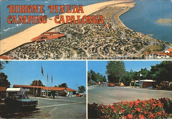 Bibione Fliegeraufnahme Strand und Camping Capa
