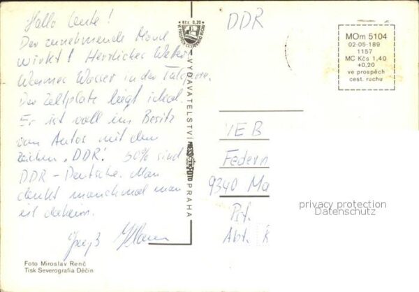 Tschechische Republik Autocamping Velky Vir Strand – Bild 2