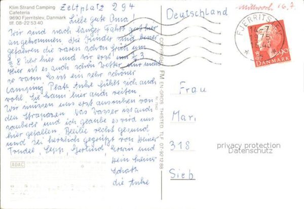 Fjerritslev Fliegeraufnahme Camping Klim Strand – Bild 2