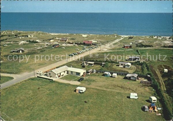 Daenemark Bratten Strand Jerup Fliegeraufnahme