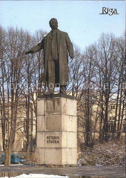 Riga Lettland Denkmal Peteris Stucka