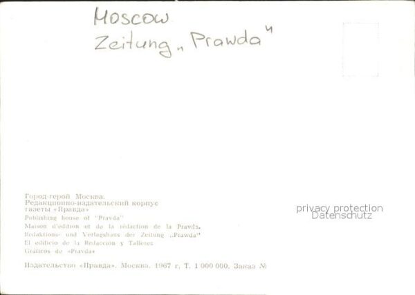 Moskau Moscou Zeitung Prawda – Bild 2