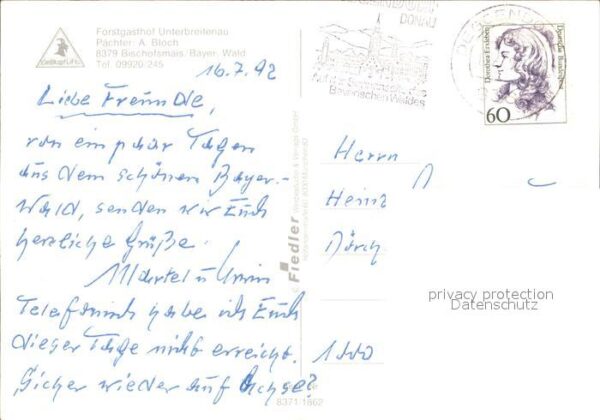 Bischofsmais Forstgasthof Unterbreitenau Sessellift – Bild 2