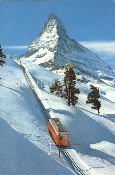 Zahnradbahn Gornergratbahn Riffelalp Zermatt Matter