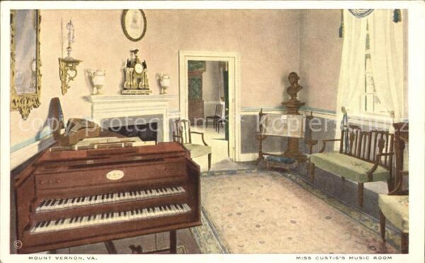 Klavier Miss Custis_s Music Room Mount Vernon