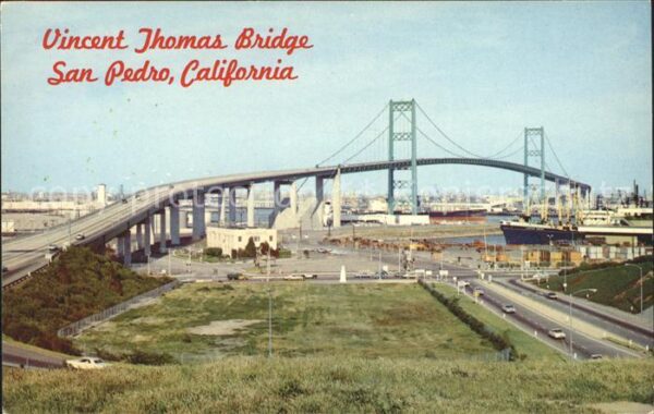 Bruecken Bauwerke Vincent Thomas Bridge San Pedro Califor