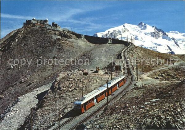 Zahnradbahn Gornergratbahn Hotel und Station Gorner