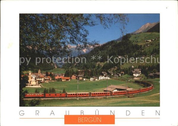 Eisenbahn Bergün Albulatal Graubünden