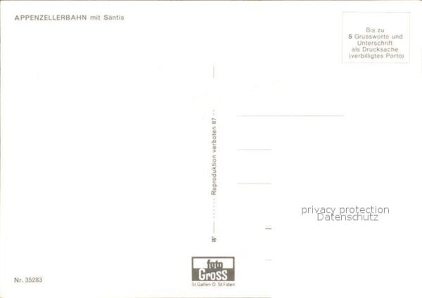 Eisenbahn Appenzellerbahn Säntis – Bild 2