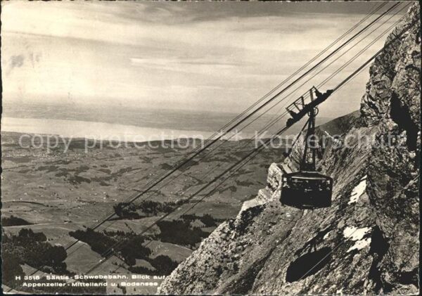 Seilbahn Säntis Appenzeller-Mittelland Bodensee