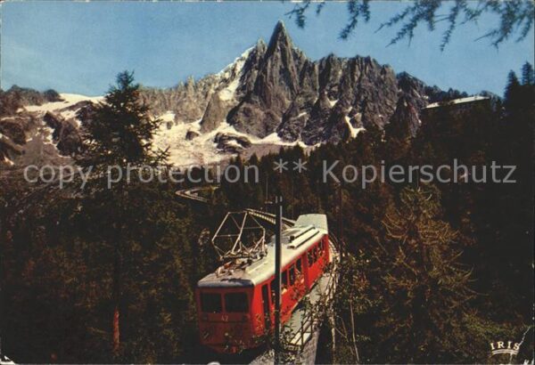 Zahnradbahn Chemin de fer Montenvers Aiguille du Dr