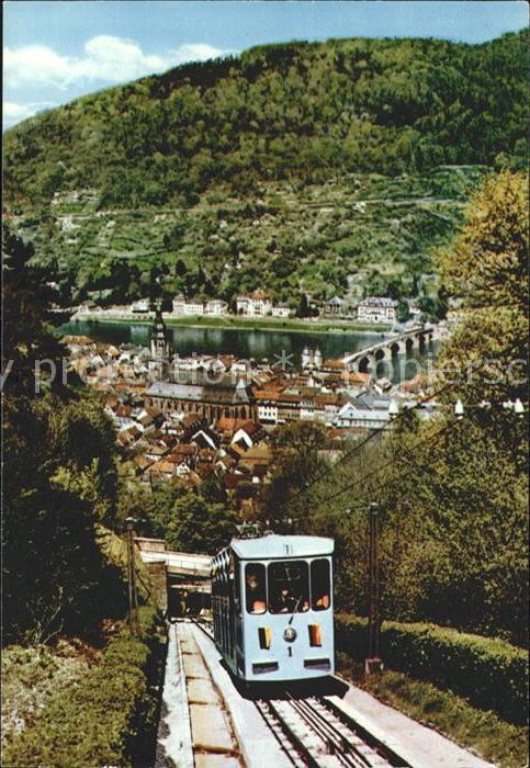 Zahnradbahn Bergbahn zum Schloß Molkenkur Heidelber