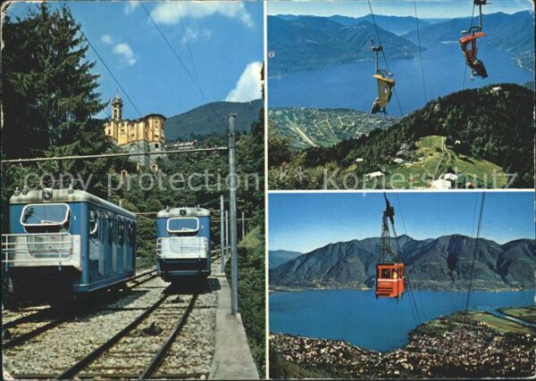 Zahnradbahn Seilbahn Sessellift Locarno Orselina Ca