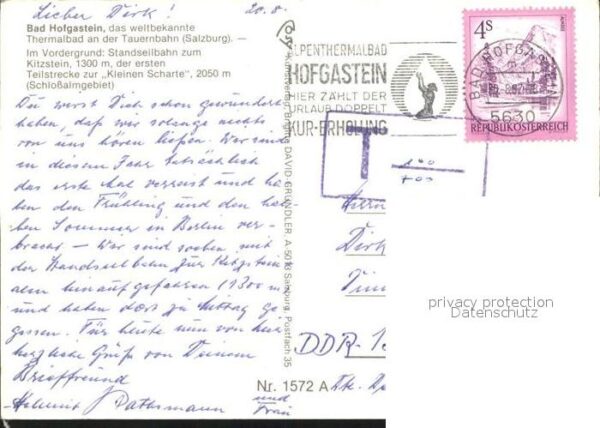 Zahnradbahn Bad Hofgastein Teilstrecke zur Kleinen – Bild 2