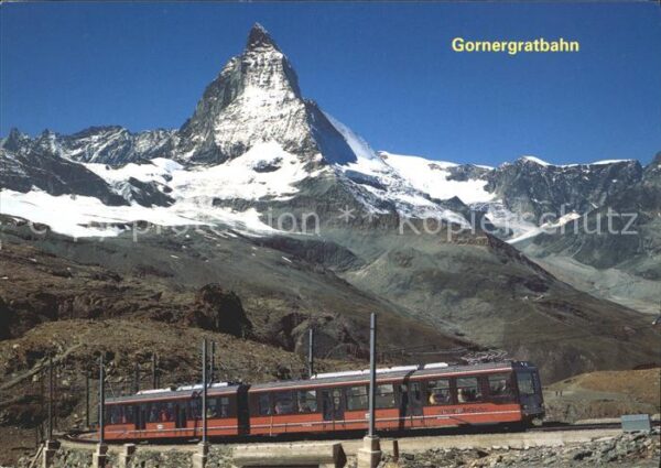 Zahnradbahn Gornergratbahn Matterhorn Zermatt