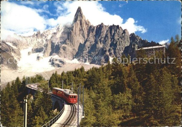 Eisenbahn Montenvers Aiguille du Dru Chamonix-Mon